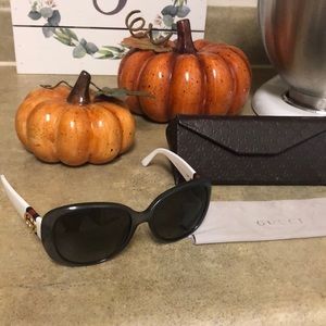 White Gucci sunglasses